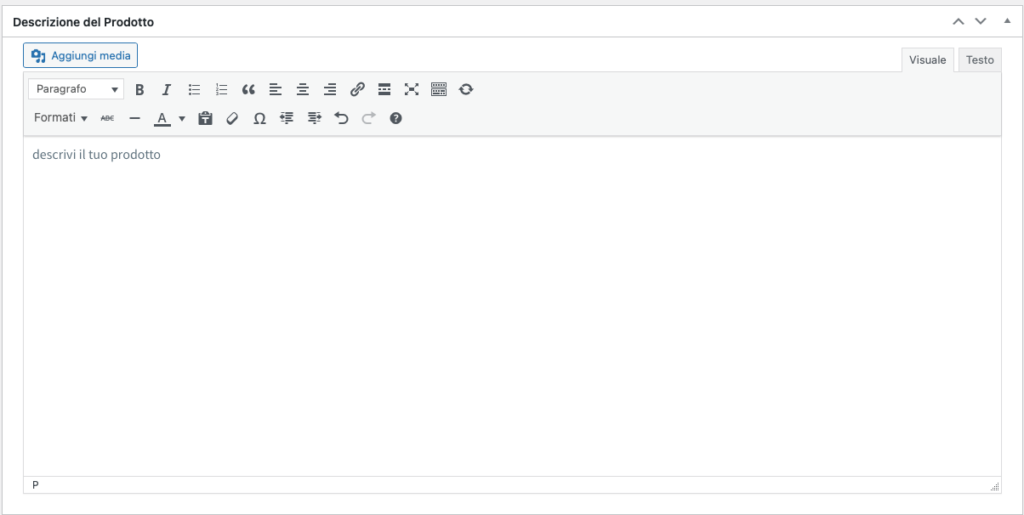 Come inserire un "prodotto semplice" in vendita nel tuo e-commerce 3 Schermata 2021 03 31 alle 13.40.09