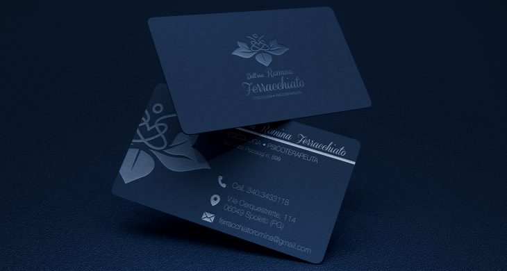 Elegant business card logo mockup copia