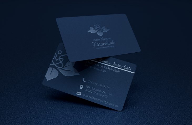 Elegant business card logo mockup copia